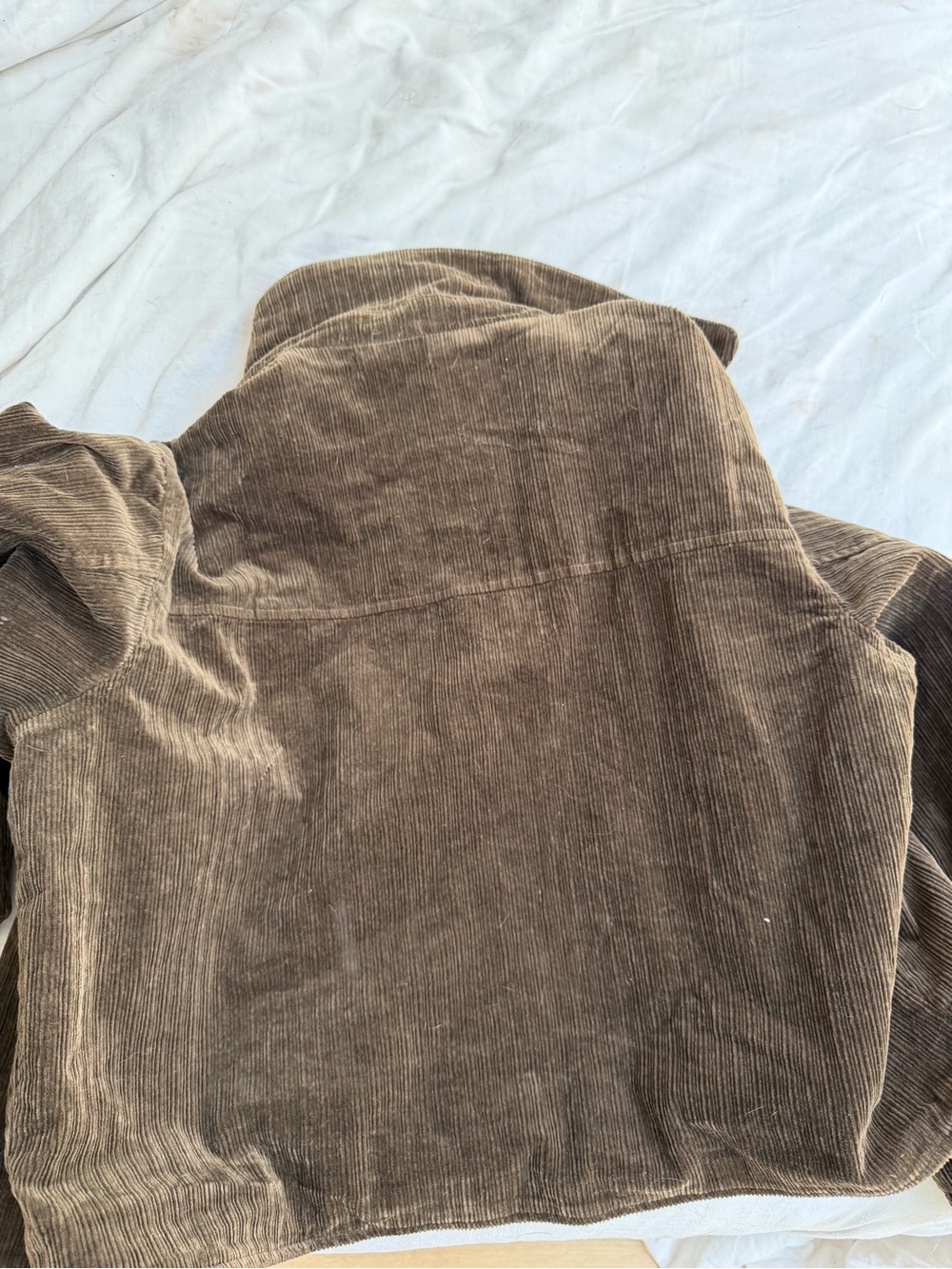 12th Tribe Brown Corduroy Zip Bomber Jacket - Picture 4 of 4